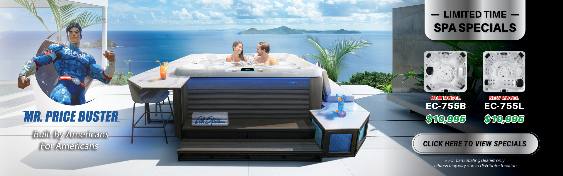 Calspas hot tub being used in a family setting - Washington